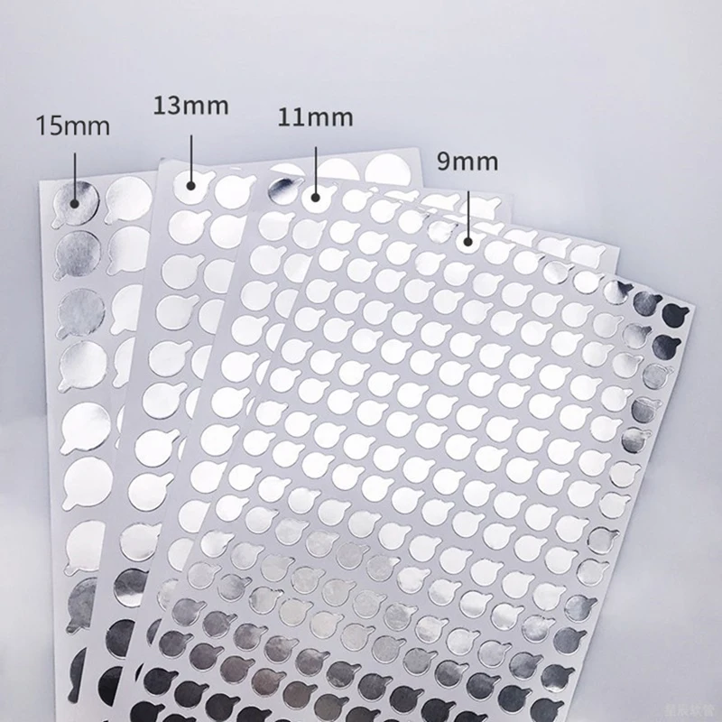 2Set Aluminum Foil Sealing Sticker For Soft Tube Mouth Seal Adhesive Sticker Bottle Stopper