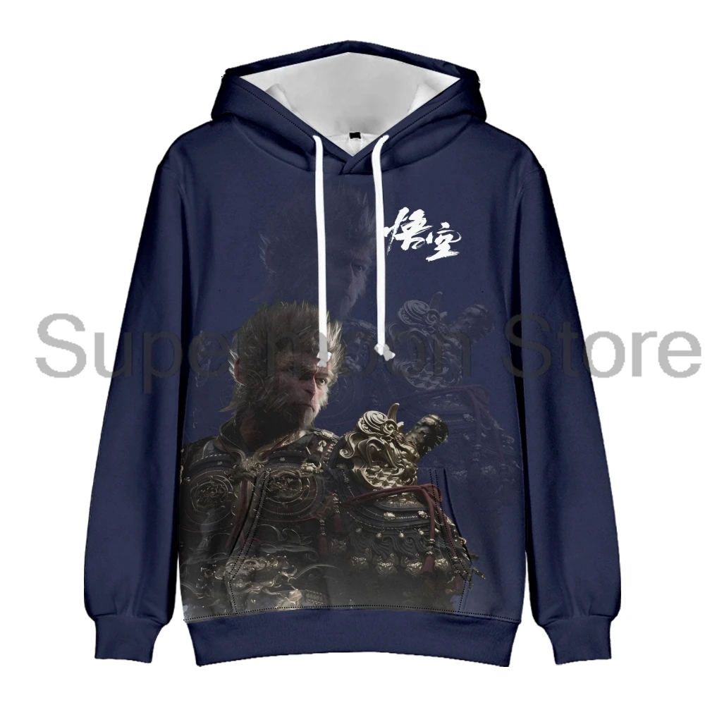 Black Myth Wukong Hoodie 2024 Hot Game Merch Long Sleeve Streetwear Women Men Hooded Sweatshirt 3D Clothes