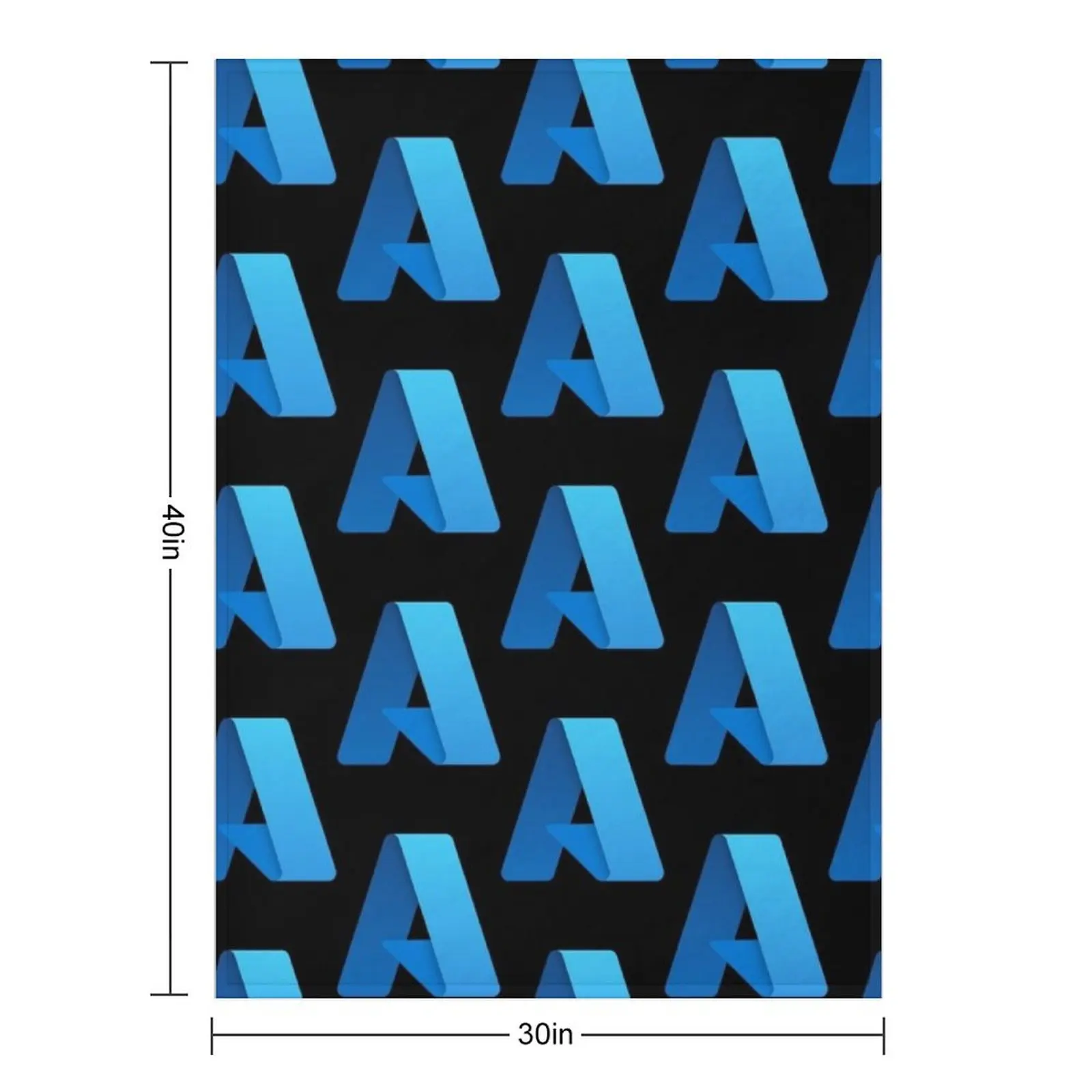 بطانية رمي بشعار Microsoft Azure 2021، بطانية رمي فاخرة للنوم، بطانيات منقوشة للسرير