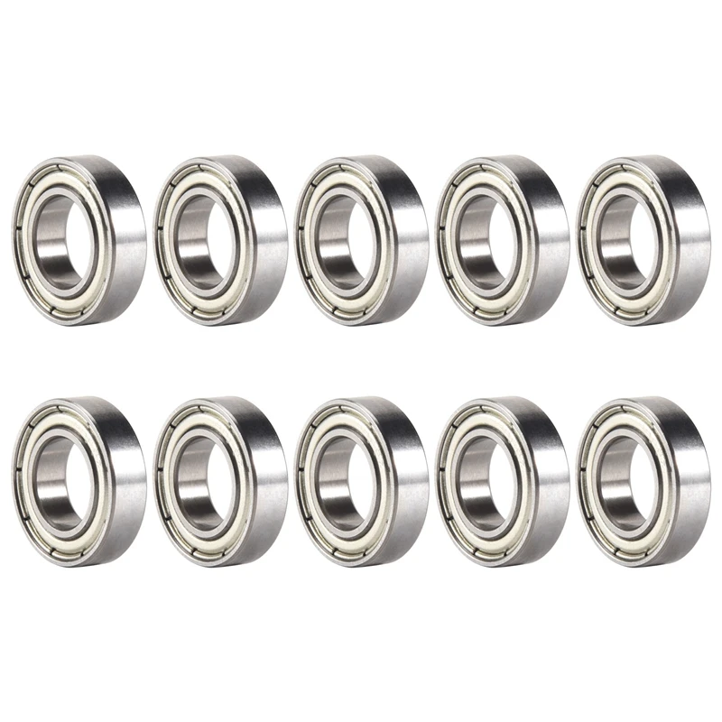 BMBY-10Pcs 6800Z 10 X 19 X 5mm Single Row Shielded Deep Groove Ball Bearing