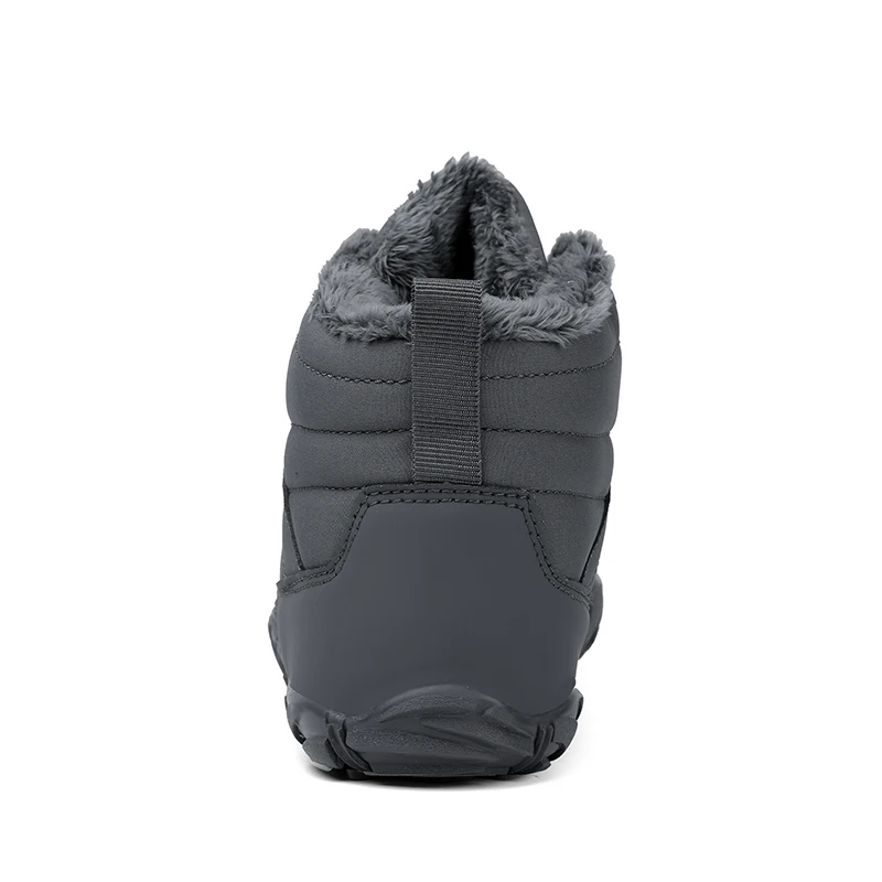 Mens Hiking Shose BareFoot Boots Winter Waterproof Snow Boots Outdoor Walking Shoe Warm Fur Ankle Leisure Non-slip Hiking Shose image 4