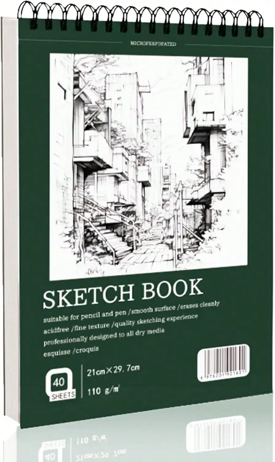 

Spiral Art Creation Sketchbook, Drawing Paper Notebook, Sketch Books & Pads for Drawing. Ideal for Artists, Students & Beginners.