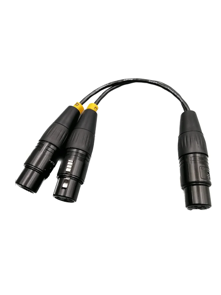 Four Core XLR To Dual Three Core XLR One To Two Conversion Cable Audio Cable