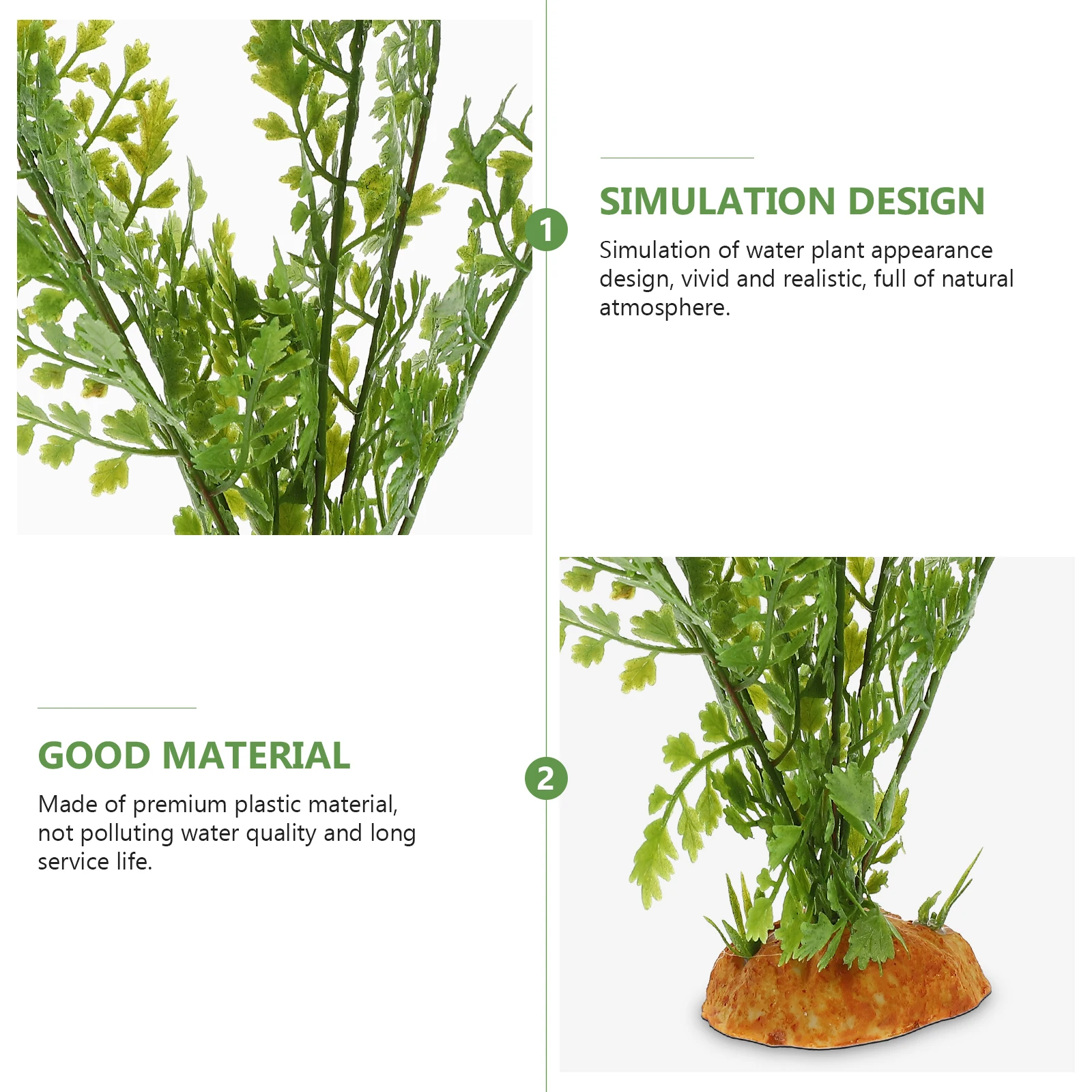 

Fake Green Grass Plant Reptile Plants Lifelike Terrarium Decor Habitat Accessories Lizard Tank Safe Plastic Material