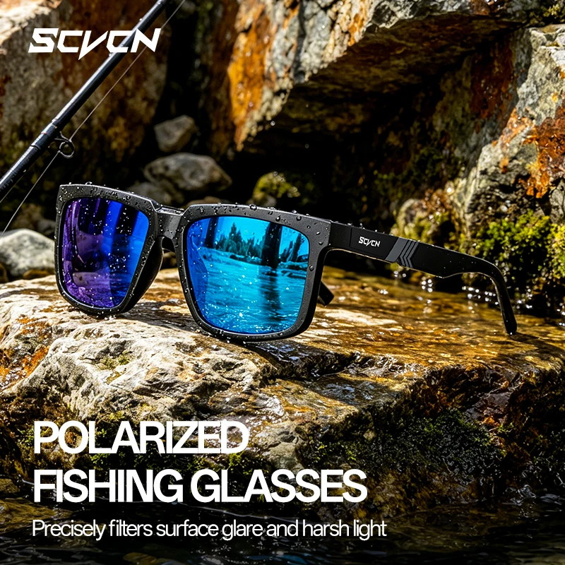 Men'S Fashion Glasses 2026 - แว่นตาปั่นจักรยาน SCVCN รุ่นใหม่ แว่นตาสำหรับเดินป่า แฟชั่นสำหรับจักรยานเสือภูเขา ป้องกันรังสียูวี