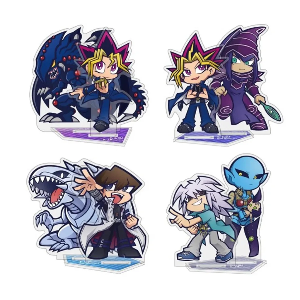 Anime Yu-Gi-Oh! Acrylic Stand Doll Game YuGiOh Yami Yugi Atem Mutou Yuugi Kaiba Seto Figure Model Plate Cosplay Toy for Gift