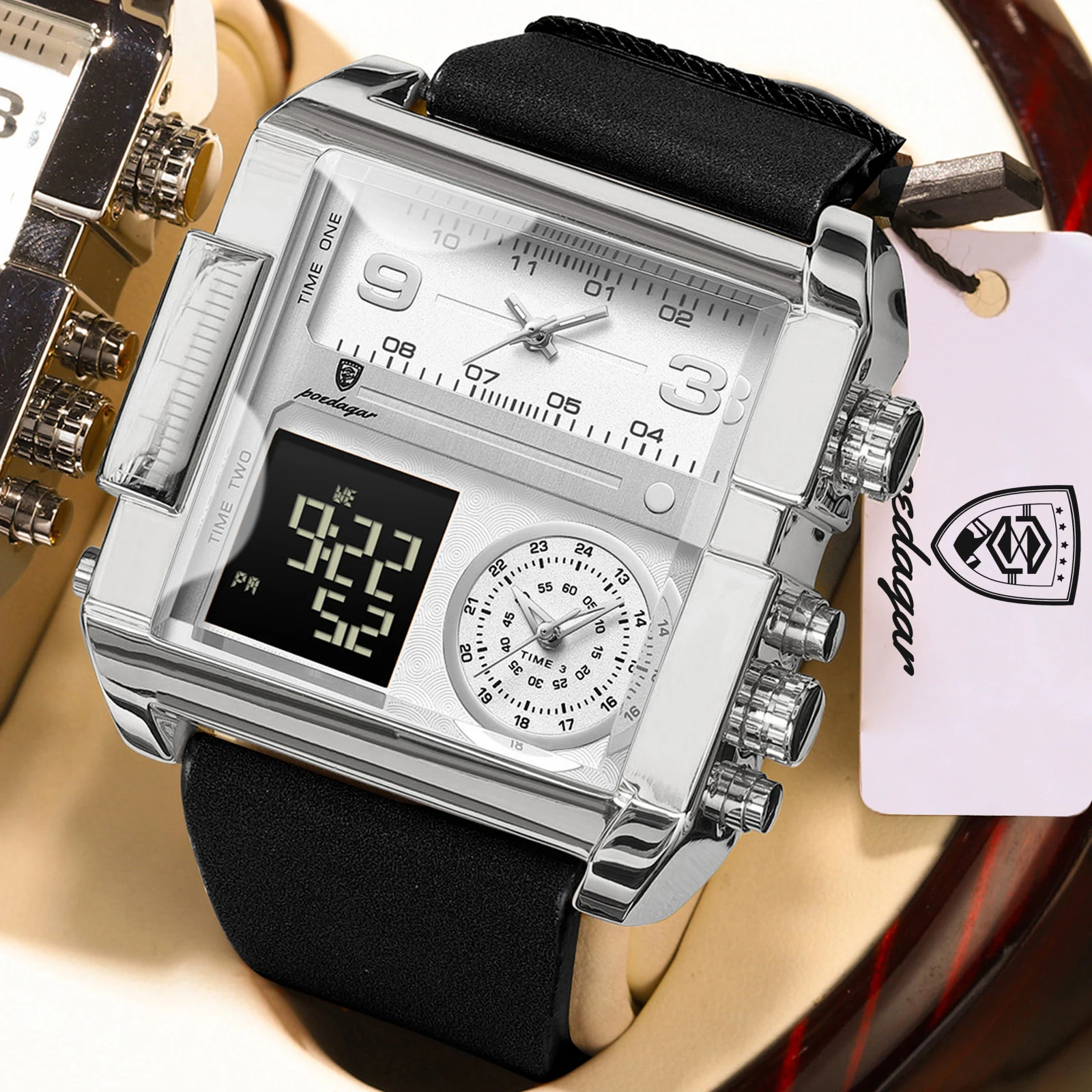 Men'S Fashion Zone - POEDAGAR Top Sports Digital Male Wristwatch