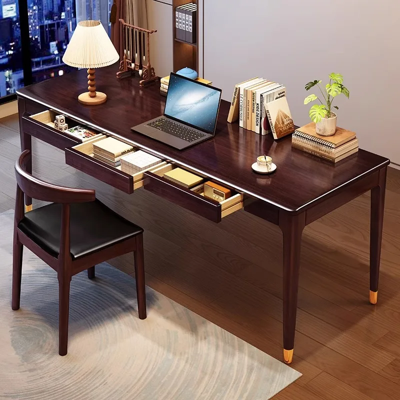 All solid wood desk modern simple home bedroom desk study calligraphy writing workbench