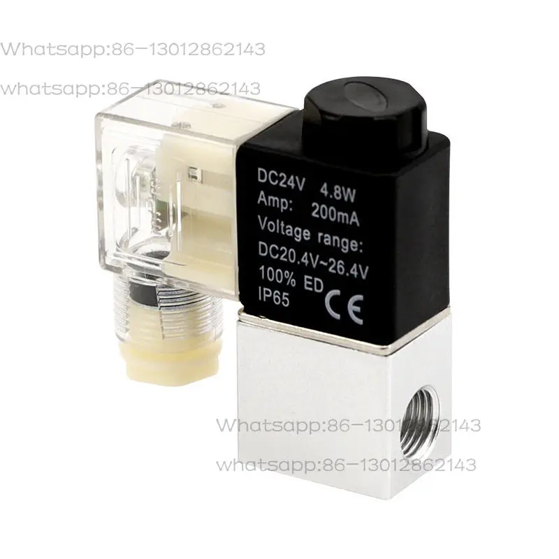 

Электромагнитный клапан 2V025 двухпозиционный двухходовой, 1 вход и 1 выход, пневматический, 24В, односторонний, 220В, для цилиндров