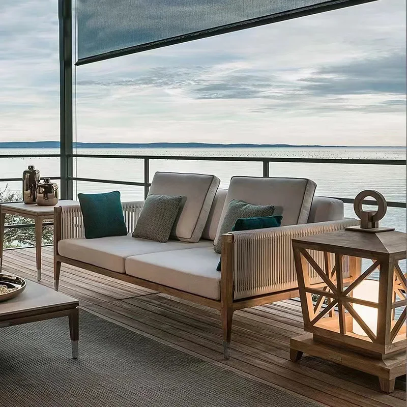 

Waterproof Patio Corner Furniture High Quality Casual Luxury Hotel Modern Garden Sofa