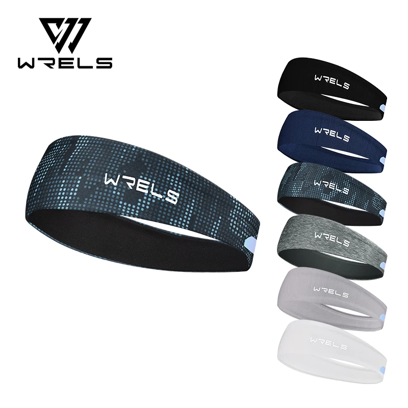 WRELS Elastic Sports Headbands Sweat Absorption Breathable Quick Drying Sports Running Hair Band Running Fitness Yoga Head Band