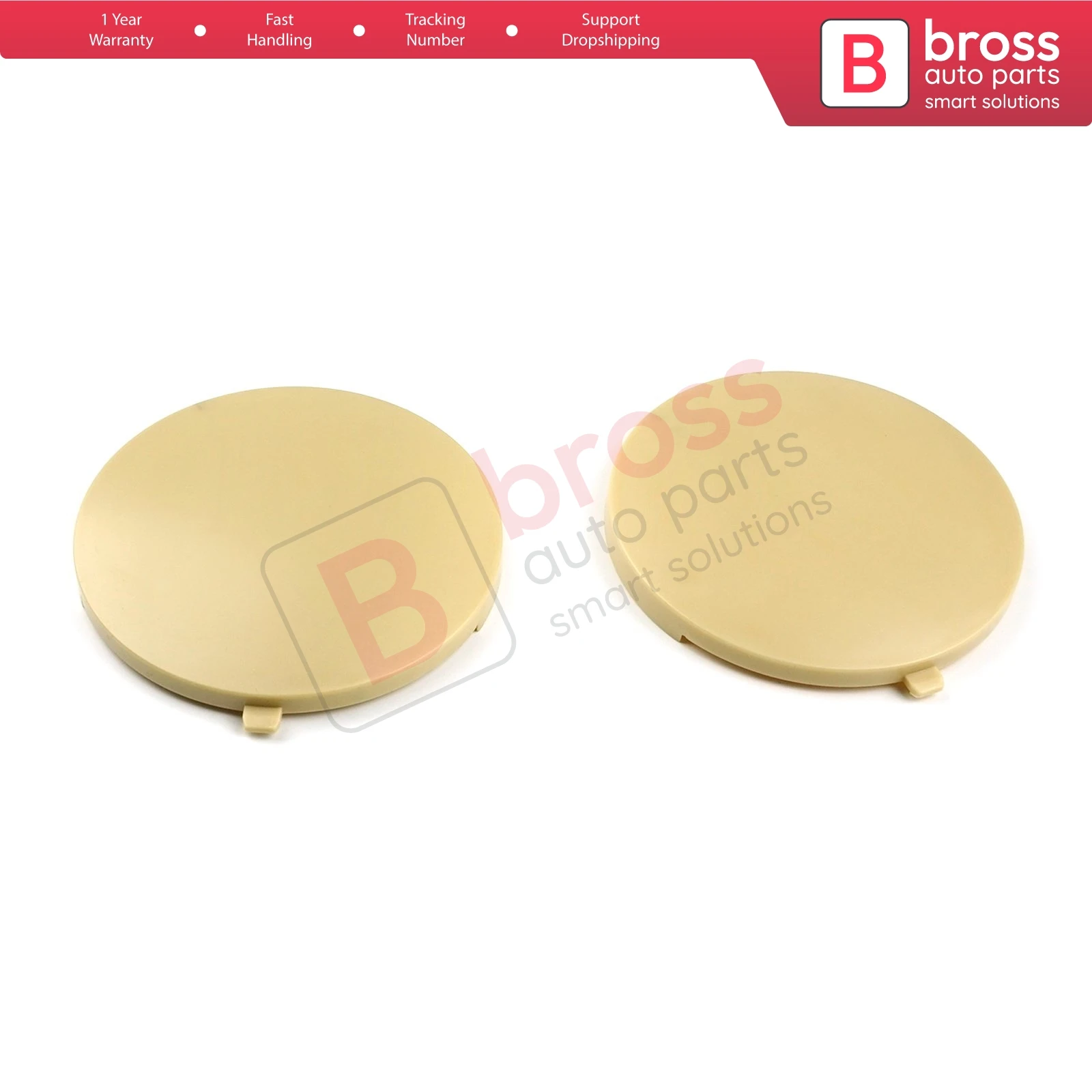 Bross AutoPartsBDP954 2 PCS Rear Ashtray Repair Part 1J0857962H  Beige for VW Jetta Bora Golf MK4 Fast Shipment Ship From Turkey