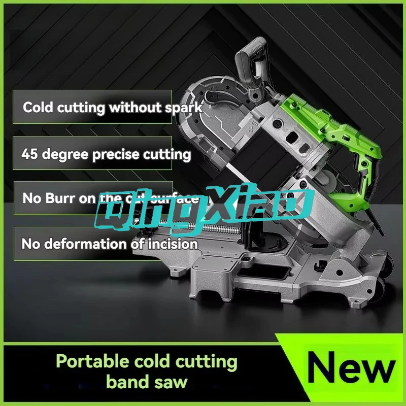 Electric Industrial Stainless Steel Band Saw 220V Multi-Functional Miter Saw for Precision Cutting Portable Metal Working Equipm
