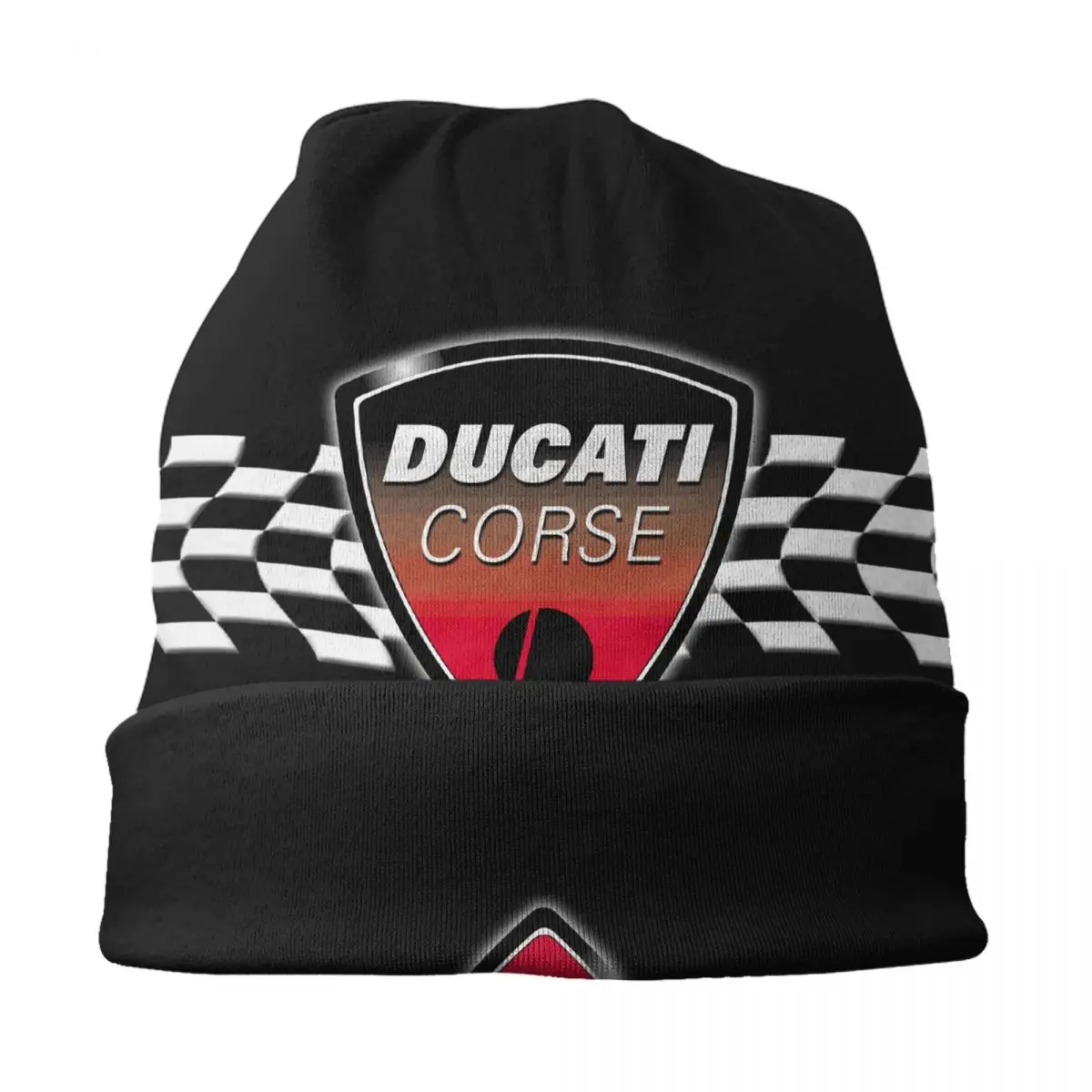 Benutzerdefinierte Ducatis Motorrad Beanie Cap Winter Warme Motorhaube Femme Stricken Hüte Fashion Outdoor Ski Beanies Hüte Für Männer Frauen
