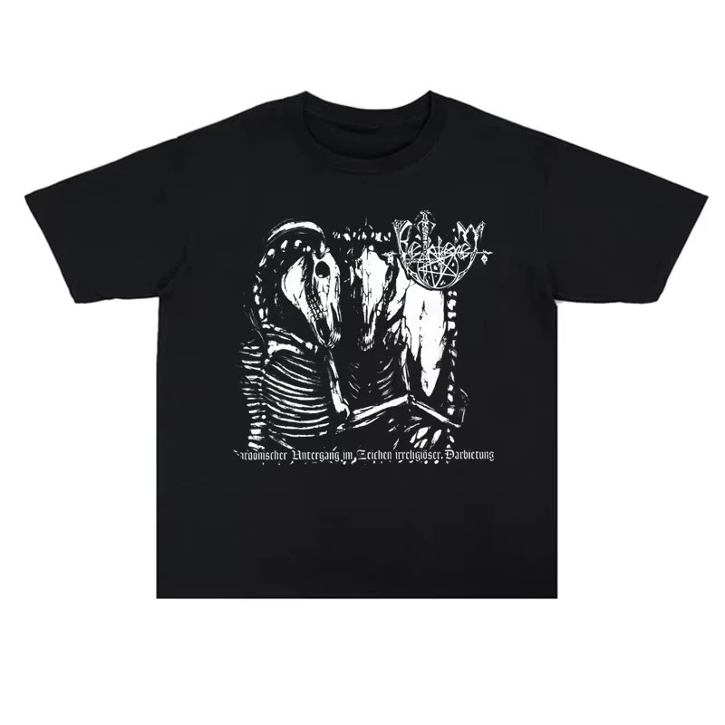 

Casual Summer Germany Black Rock Bethlehem Band Printed Women's Casual Short Sleeve T-shirt Leisure Brand High Quality