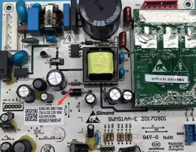 جديد للوحة تحكم الثلاجة Skyworth B2062-001-MB17 أجزاء الثلاجة لوحة الكمبيوتر