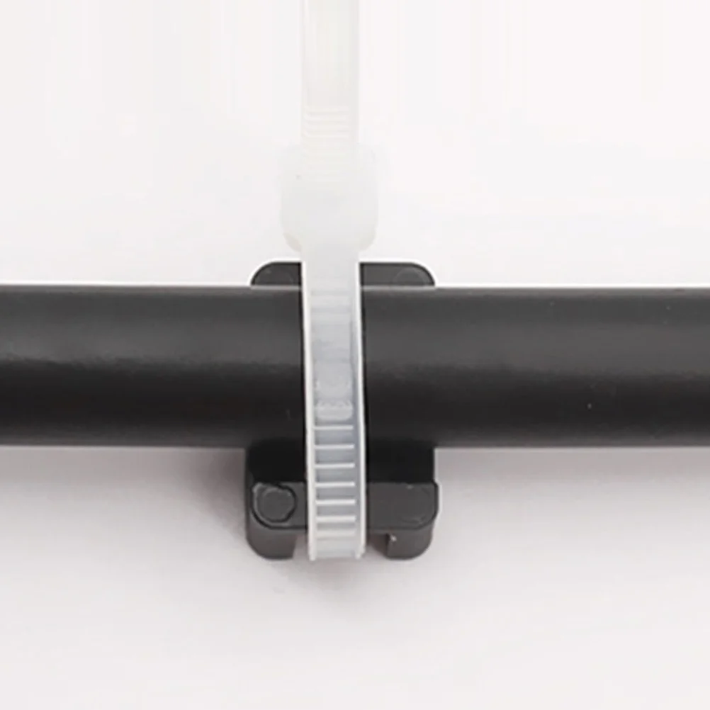 

100Pcs Zip Tie Mounts Saddle Style Heavy Duty Nylon Cable Clips for Cord Management Organizer Wire Fixing Holder Indoor Outdoor