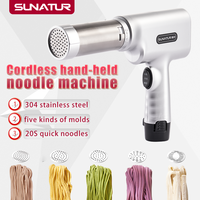 SUNATUR Electric Dough Rolling Kitchen Device: Noodle & Pasta Making Gun - Innovative Kitchen Noodle Makers Machine