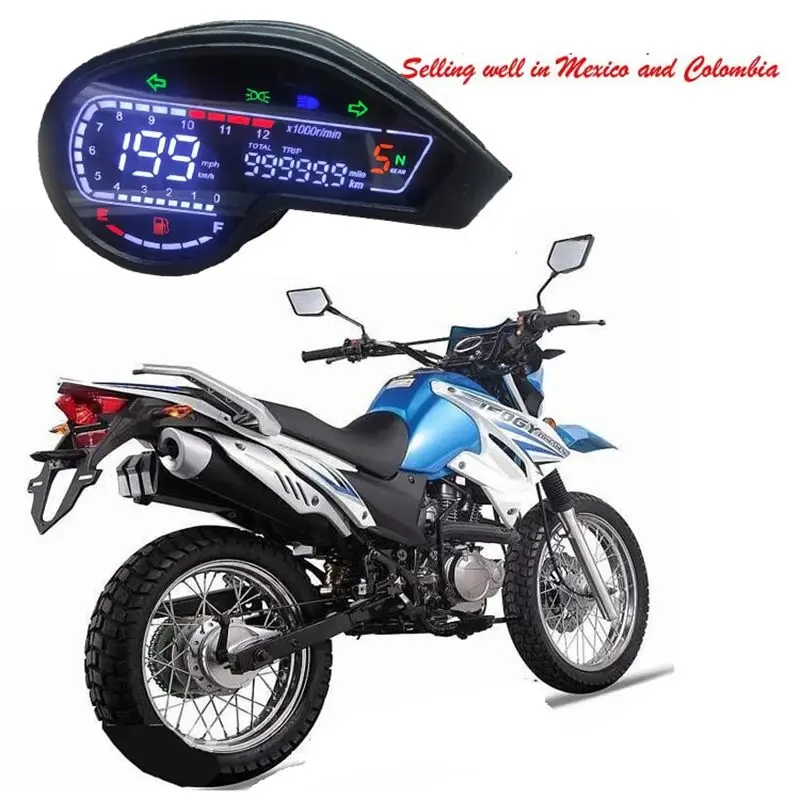 For Honda NXR125 NXR150 Bros Brisa 125Bros 150 2003-2014 Digital LED Meter Odometer Speedometer Tachometer XR150 GY200