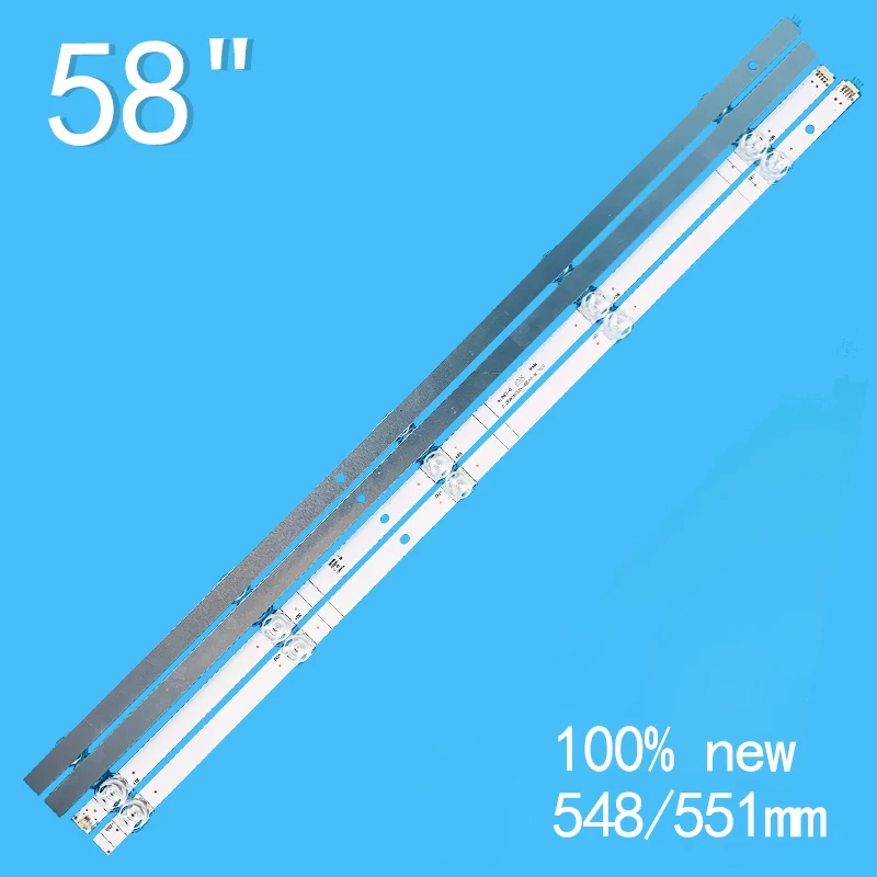 New (A+B)10PCS/lot 1100mm (5+5)10LEDs 3V For 58