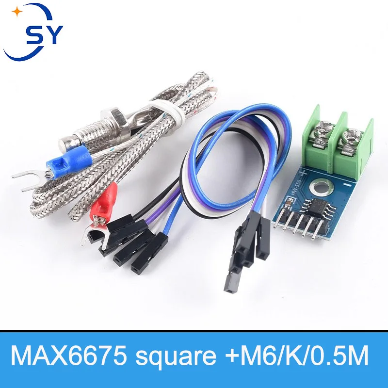 Parafuso m6 tipo k termopar max6675 max31855 módulo sensor de temperatura medição de temperatura aquisição de detecção