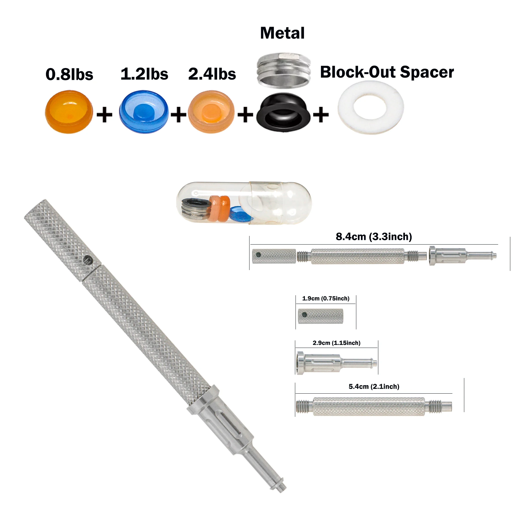 Universal Implant Retention Caps Set Insertion Extraction Remove Locator Tool 3-IN-1 Core Tool Silver