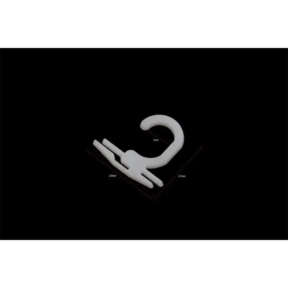 

100 шт. пластиковый J-крючок для вешалки для витрины