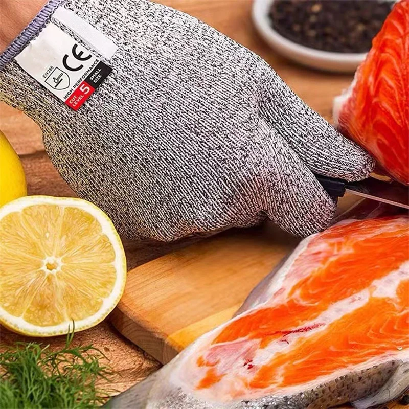 Kitchen Anti-Cut Gloves 5 Levels of Cut Resistance Comfort and Flexibility Suitable for Cutting Meat, Wood Carving, Slicing, etc