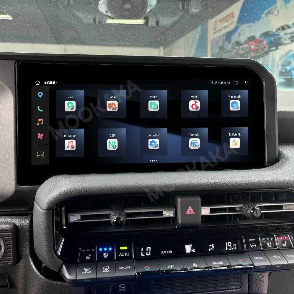 راديو اكسسوارات السيارات لتويوتا برادو 2024 أندرويد السيارات لتحديد المواقع والملاحة الوسائط المتعددة ستيريو استقبال رئيس وحدة خرائط غير متصلة بالإنترنت #5