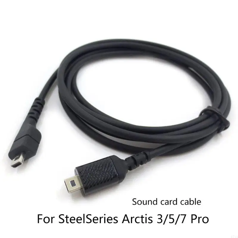 Cable extensión tarjeta sonido reemplazo para ARCTIS 3/5/7 Gaming Auriculares Cable transferencia