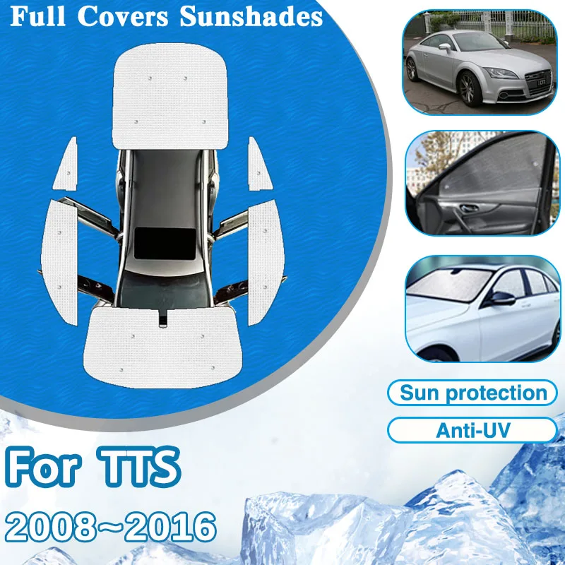 

For Audi TTS 2008~2016 2009 2010 2011 2012 2013 Car Full Coverage Sunshade Anti-UV Sun Visors Car Windshields Auto Accessories