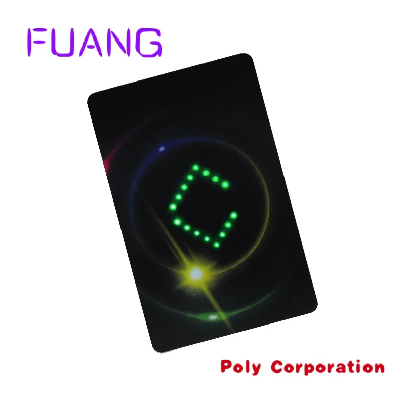 Custom  RFID Contactless Business Card NFC PVC Led Business Card Access Control Smart Hotel Key Card