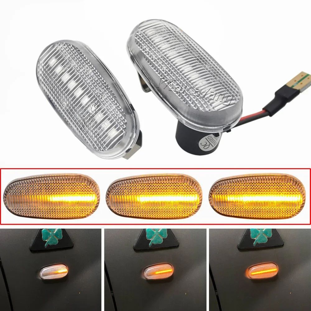 Sequentiële Knipperende LED Richtingaanwijzer Zijmarkeringslicht Blinker Voor Alfa Romeo Mito 147 GT 147, pre-facelift Voor FIAT Bravo II MK2