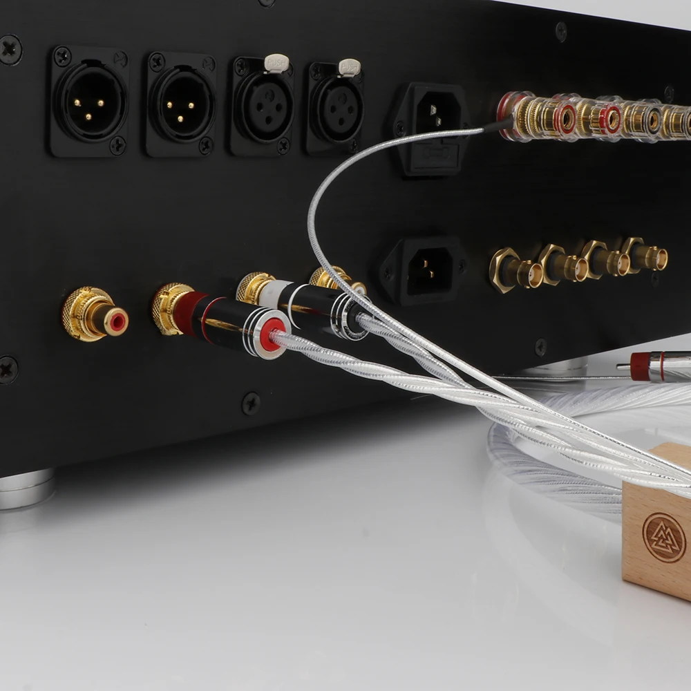 Nordost ODIN 2 مرحبا نهاية RCA إشارة كابل Hifi CD مكبر للصوت أنبوب سلك حمى الصوت مزدوجة لوتس فضة