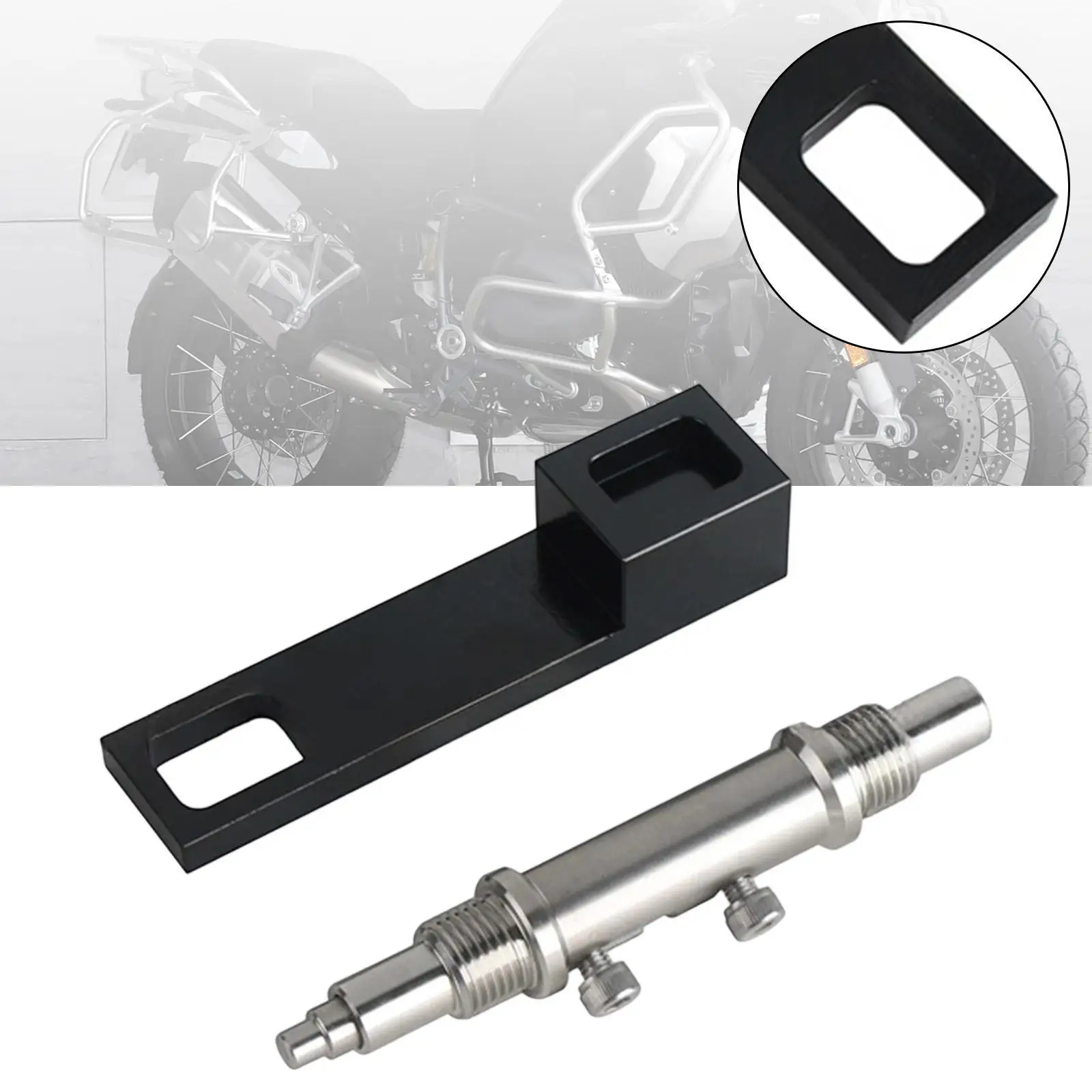 

Motorcycle Alignment Pin Sturdy Stainless Steel Iron Portable Alignment Jig Alignment Tool Modification Kit for BMW R1200GS