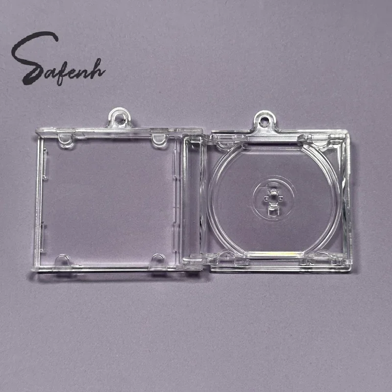 1 قطعة ألبوم تذكارية محيطية فارغة صغيرة CD قلادة DIY بها بنفسك سلاسل المفاتيح على ظهره معلقة الديكور #5