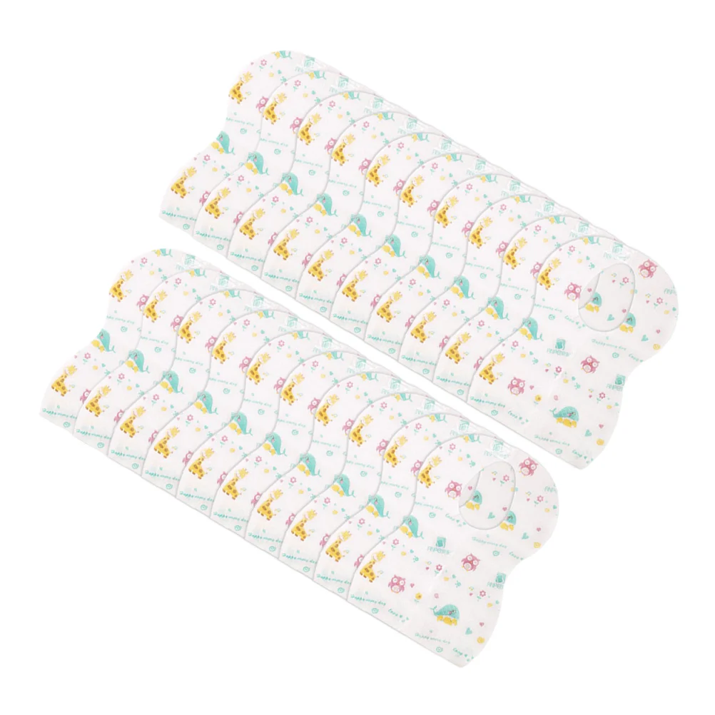 20 Pcs Baby Burp Cloths Disposable Bib Toddler Baby Non Woven Bibs Feed Feeding Non-woven Fabric Infant