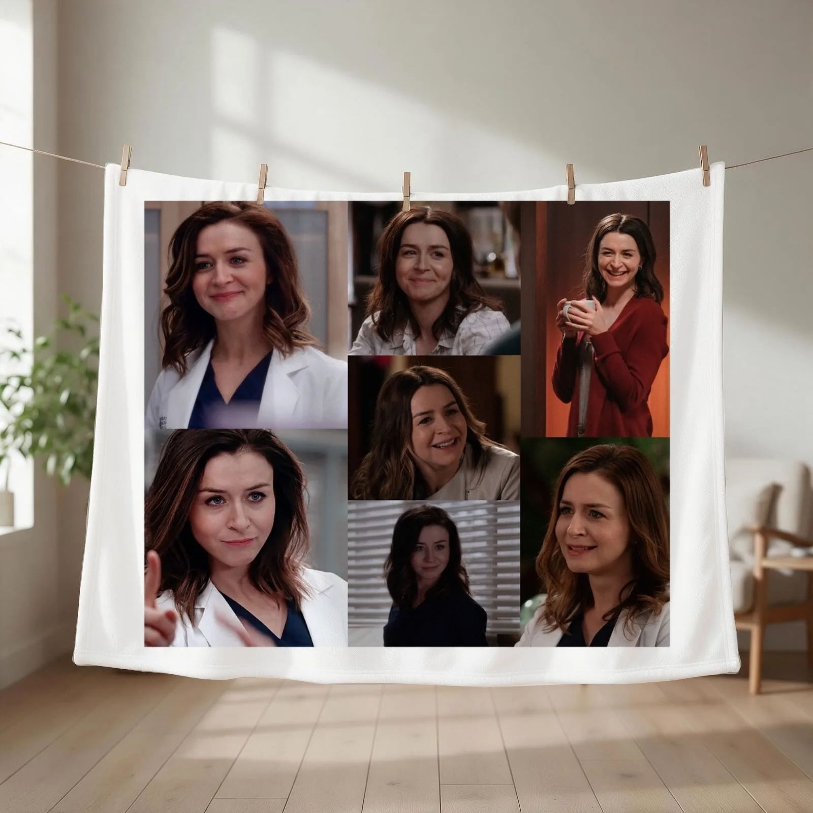 Amelia Shepherd Large Collage Designed for Blankets Throw Blanket decorative Beach manga Heavy Blankets