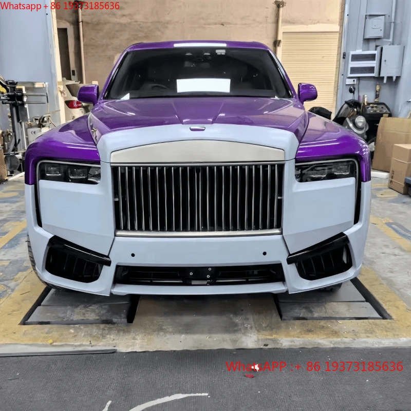 For For Rolls Royce Cullinan Body Kit 2019 Upgrade 2025 Old to New Version Bumper Kit Plug and Play LED Headlights Grille