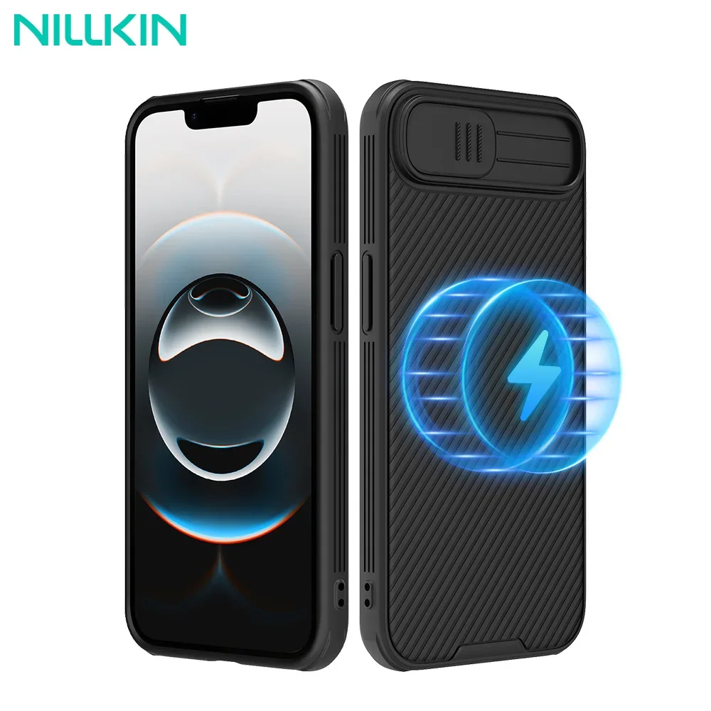 

NILLKIN For iPhone 16e Magsafe Case CamShield Pro Sliding Camera Protection Magnetic Wireless Charging Back Cover For iPhone 16e