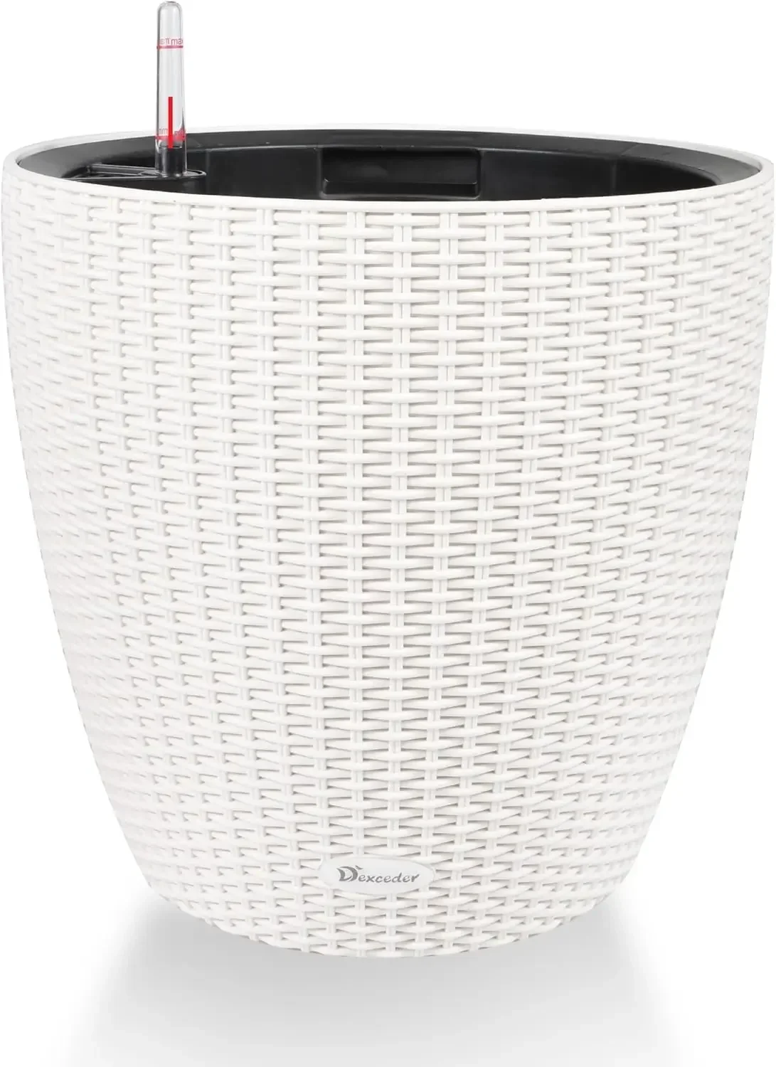 

Dexceder 18x17 Inches Rattan Self Watering Planter Indoor Outdoor, Inner Pot Design, Thickened Table Flower Plant Pot with Water