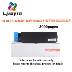 Oki用トナーカートリッジ,b412dn,b512dn,b432dn,mb472w,mb492,mb562w,45807103, 45807101, 45807103, 45807119, 3k