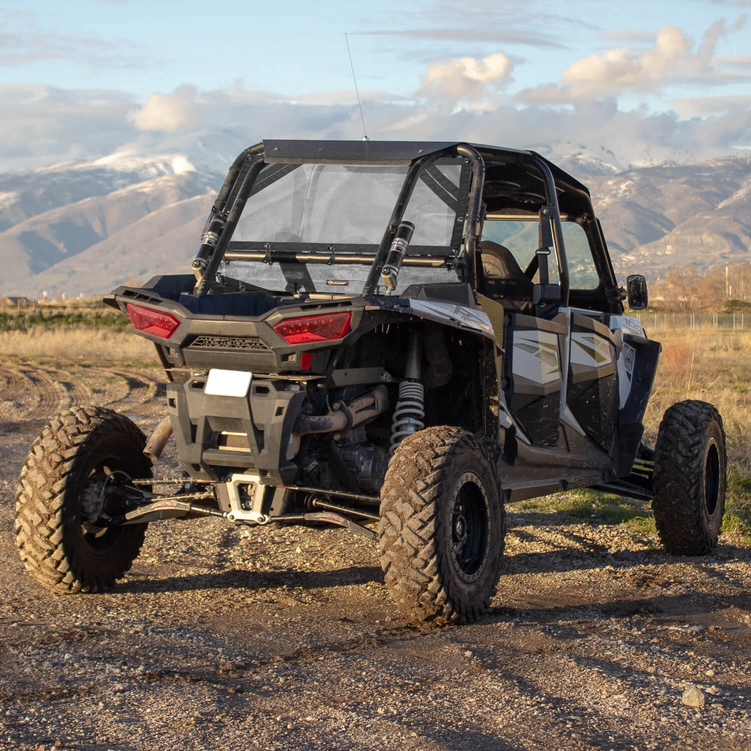 UTV Window Net Shade Sun Shield Cover Left Right Rear Window Shield Fits for Polaris RZR 1000 XP RZR 500 570 800 900