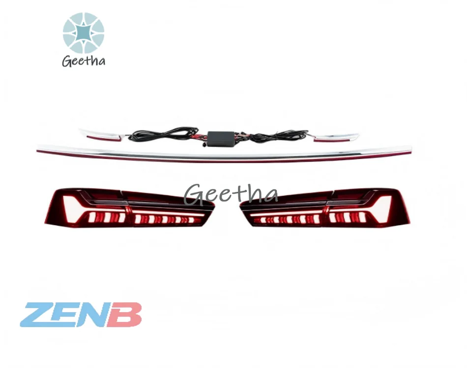 

For 12-15 Audi A6 C7 Through Tail Light Assembly Modification Full LED Running Water Steering Without Damage Tail Light