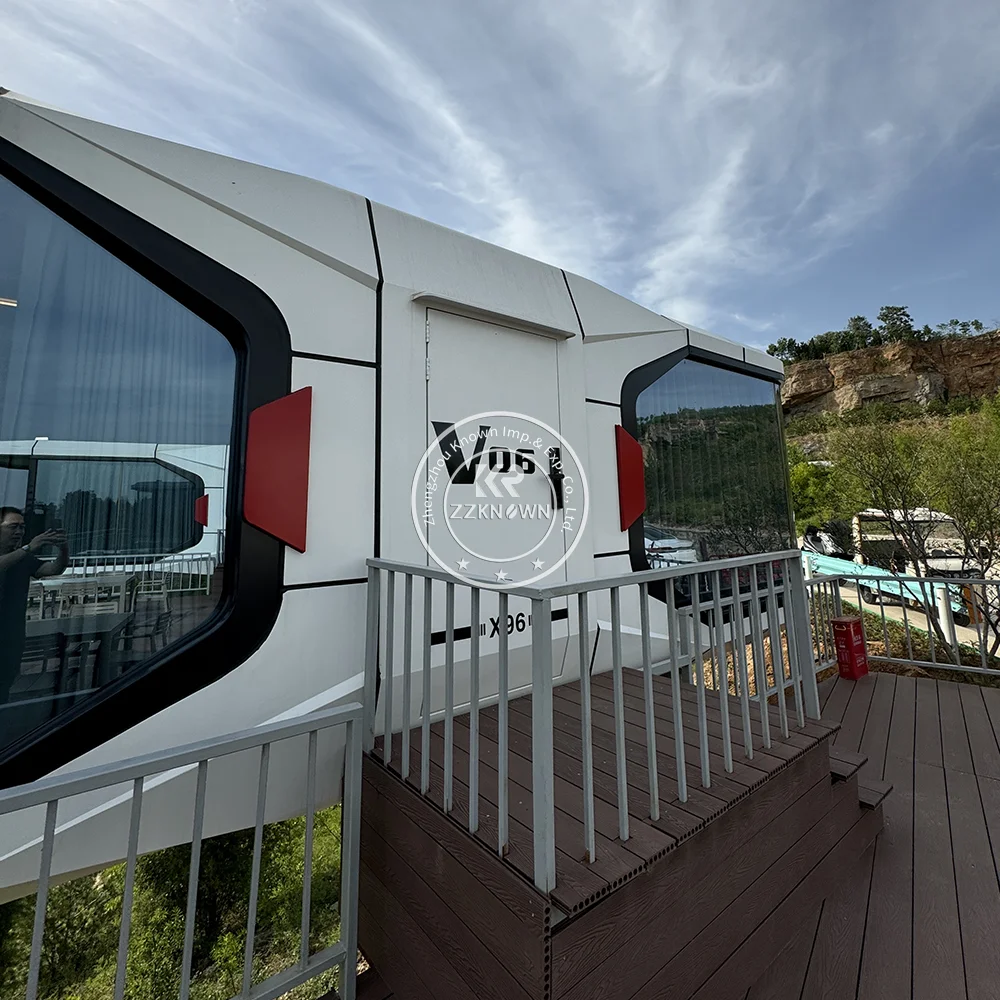 Сборные роскошные капсульные гостиничные домики для кемпинга, отеля, крошечные домики, контейнер для доставки, модульные водонепроницаемые домики по индивидуальному заказу