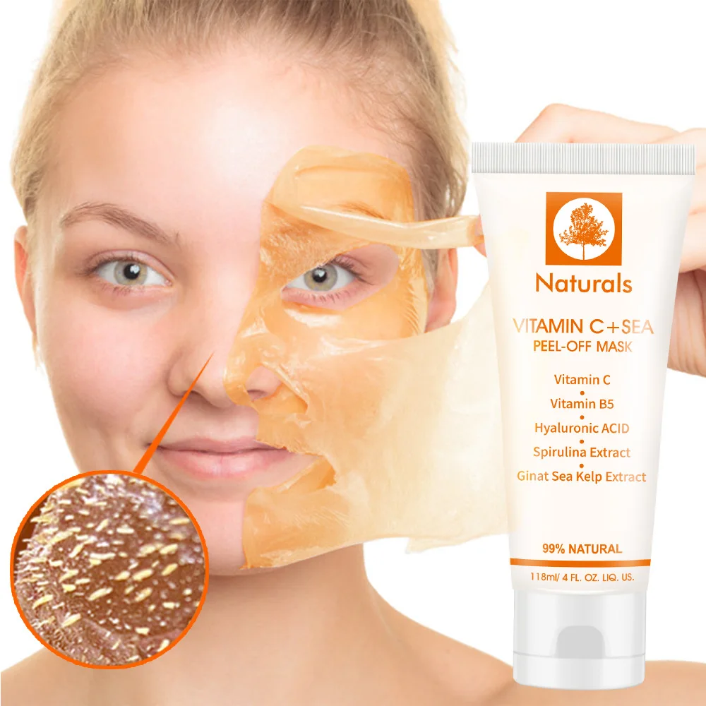 

Vitamin C + Sea Peel-off Mask Seaweed Essence Hydrating Moisturizing Brightening Peel Away Dirt and GrimeSmooth, Soft Skin