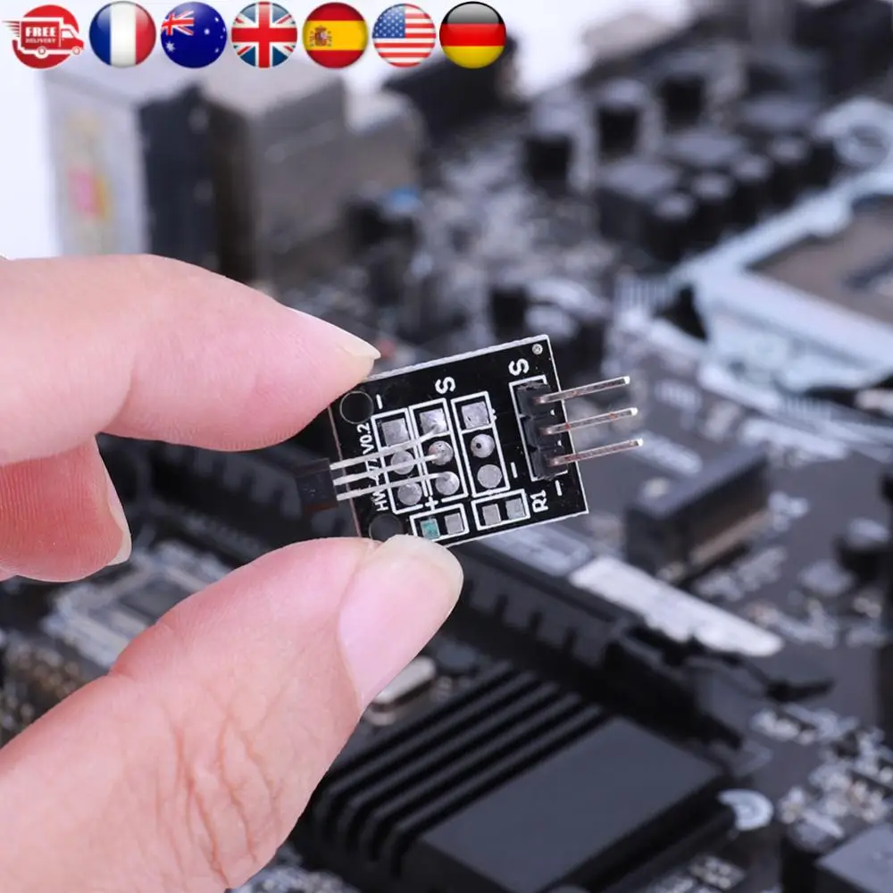 Módulo sensor de efeito hall KY-003 A3144 Módulo sensor magnético de efeito hall padrão para Arduino