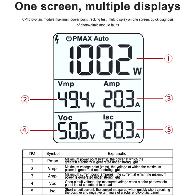 UNI-T UT673E Solar MPPT Meter 60-2000W PV Module Maximum Power Meter Bluetooth Photovoltaic Panel Tester Vmp Imp Voc Isc Test