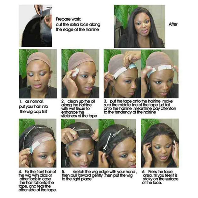 M17K-72Pc/ロット強力な固定かつらダブルテープかつら接着剤拡張ヘアストリップ防水かつらレースかつらスリッティングライン