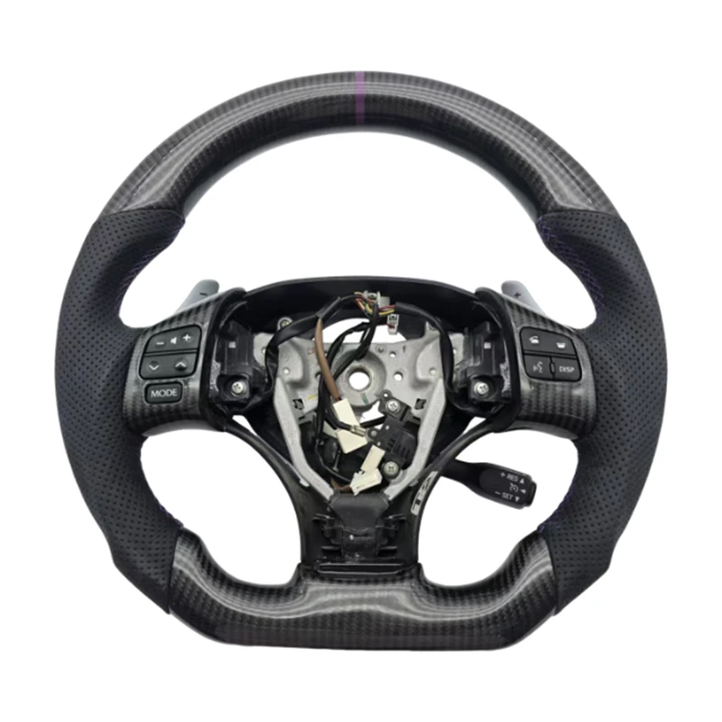 

Прямые продажи Factony, перфорированный кожаный руль из углеродного волокна для Lexus IS250, автомобильный руль